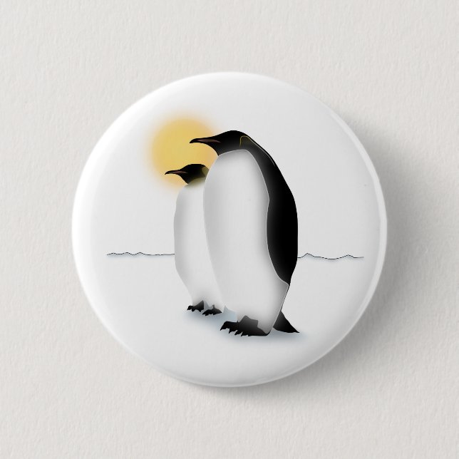 Penguin Pinback Button (Front)