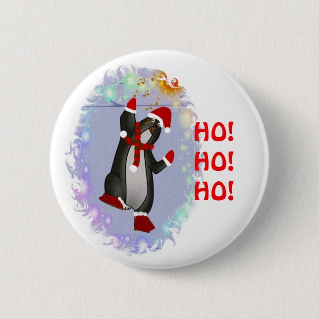 Penguin Pinback Button (Front)