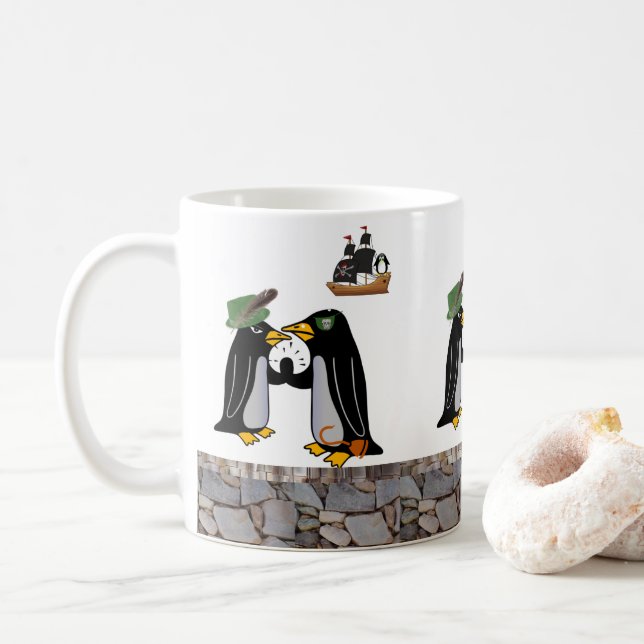 Penguin Pirate Mug (With Donut)