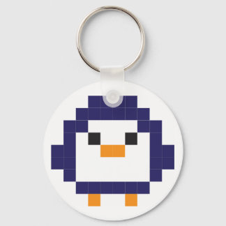 Penguin - pixel art keychain