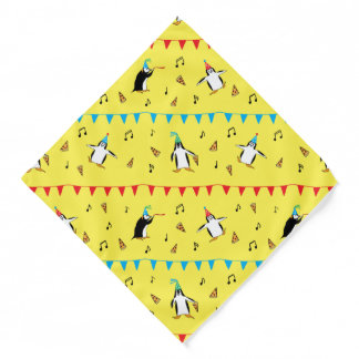 Penguin Pizza Party Bandana