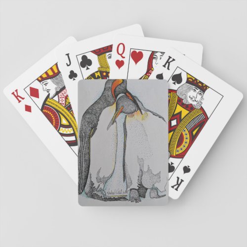 Penguin playing cards Penguin design cards