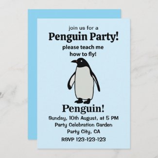 Penguin Please Teach Me How To Fly Funny Penguin