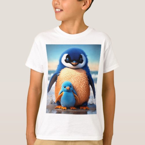 Penguin Plunge Frosty Fun on the Slopes T_Shirt