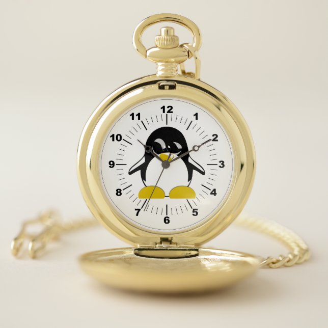  Penguin Pocket Watch: Gold Watch (Inside)