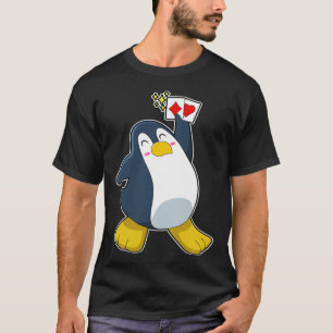 Penguin Poker Poker cards Card game T-Shirt