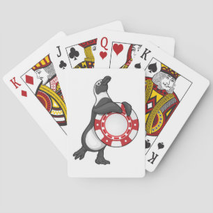 Penguin Poker Poker chips Cards