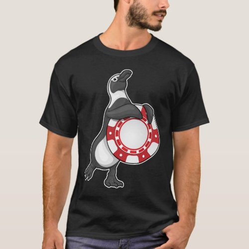 Penguin Poker Poker chips T_Shirt