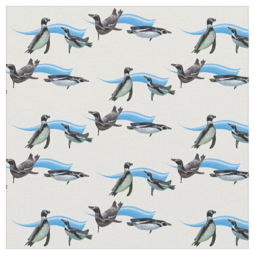 Penguin Pool Party Fabric (Choose colour)