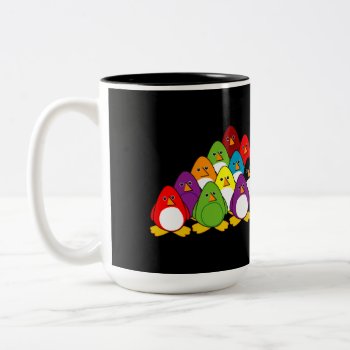 Penguin Pool Two-tone Coffee Mug by Iantos_Place at Zazzle