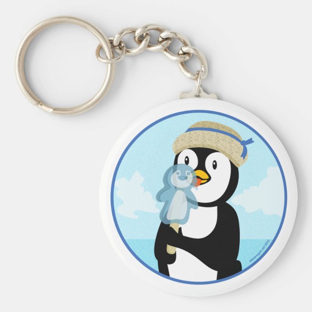Penguin Popsicle Keychain (Front)