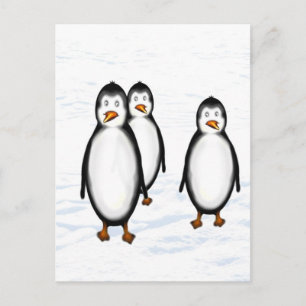penguin postcard