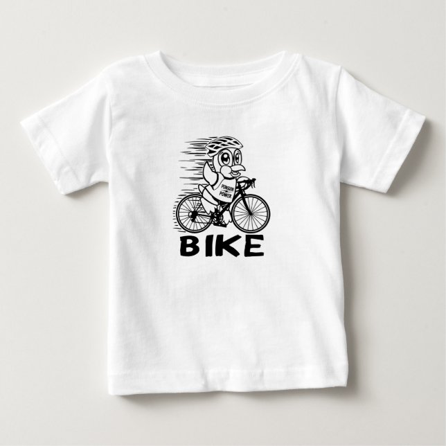 Penguin Power Bike Cycling T-Shirt (Front)