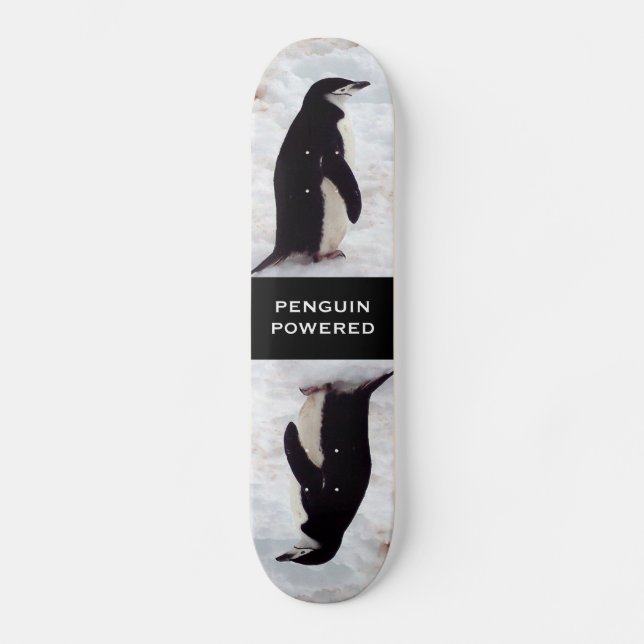 Penguin Powered Skateboard Deck (Front)