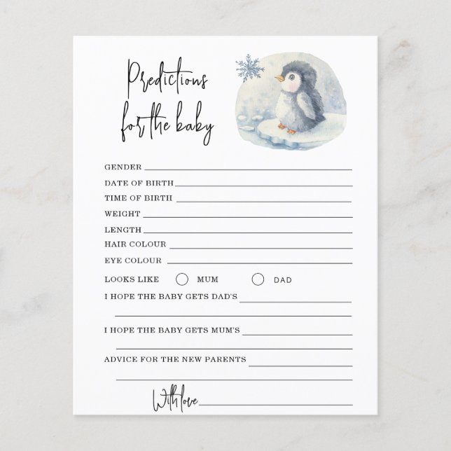 Penguin - predictions and advice baby (Front)