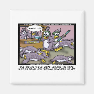 Penguin Profiling Funny Gifts Tees & Collectibles Magnet