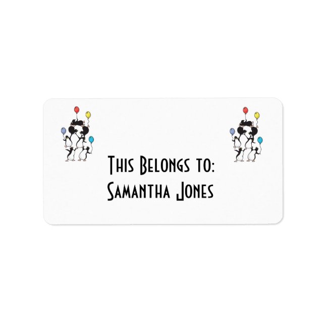 penguin pyramid label (Front)