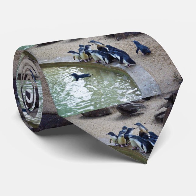Penguin Relay: Penguin Flock Swim Team, Neck Tie (Rolled)