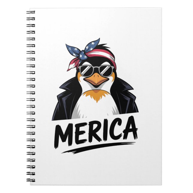 Penguin Resist Penguins Protest Against  Notebook (Front)