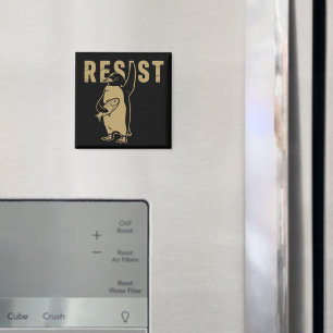 Penguin Resist Penguins Protest Against Tariffs Magnet