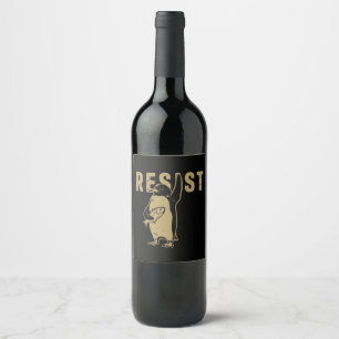 Penguin Resist Penguins Protest Against Tariffs Wine Label