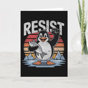Penguin Resist Tariffs Penguins Men Women Anti Tru Card