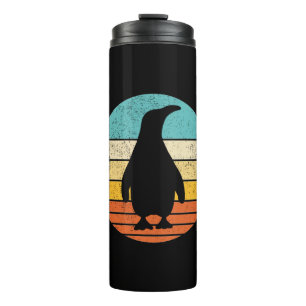 Penguin Retro Vintage Sunset Thermal Tumbler