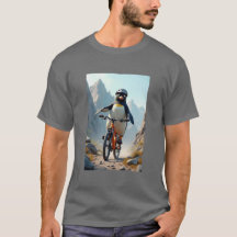 Penguin riding a bike t-shirt