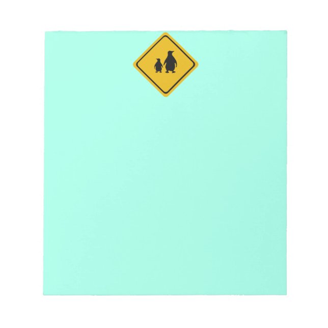 penguin road sign notepad (Front)