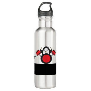 Penguin Rock Band Cute Stainless Steel Water Bottle