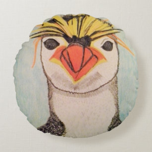 Penguin Round Pillow