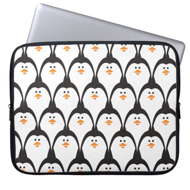 Penguin seamless pattern.  laptop sleeve (Front)
