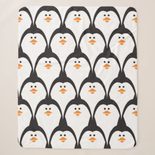 Penguin seamless pattern.  sherpa blanket