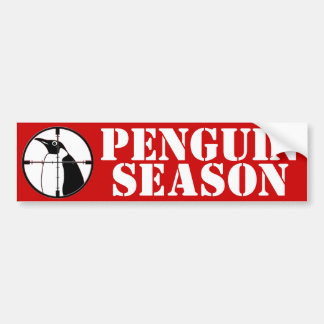 Penguin Season Bumper Sticker