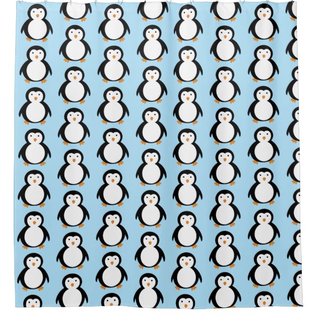 Penguin Shower Curtain (Front)