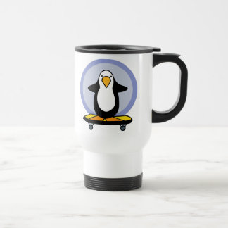 Penguin Skateboarding mug