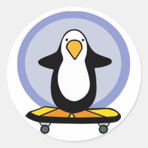 Penguin Skateboarding stickers