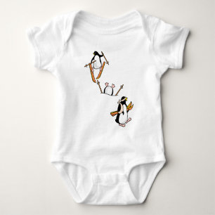 Penguin Ski Adventure Baby Bodysuit