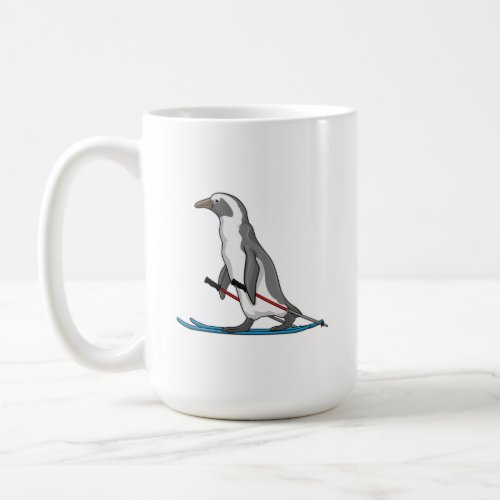 Penguin Skier Ski Coffee Mug
