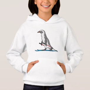 Penguin Skier Ski Hoodie