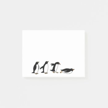 Penguin Slide Post-it Notes by PugWiggles at Zazzle
