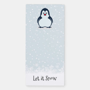 Penguin Snowy Fridge Notepad