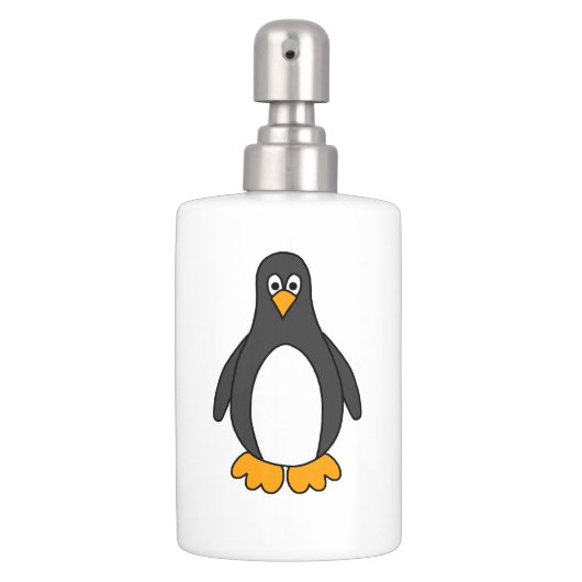 Penguin Soap Dispenser And Toothbrush Holder (Front)