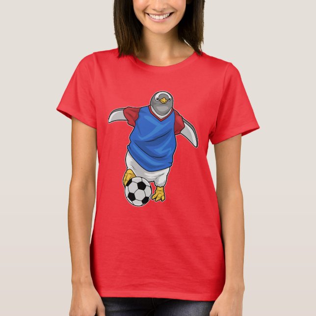 Penguin Soccer player Soccer T-Shirt (Front)