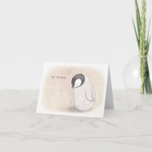 Penguin Sorry Apologies With Sympathy Sincere  Card
