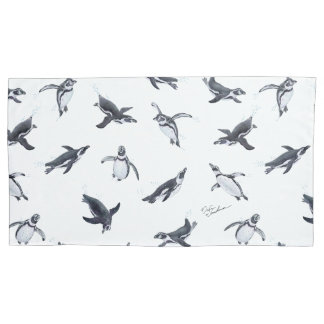 Penguin Squadron | Ocean Art Design Pillow Case
