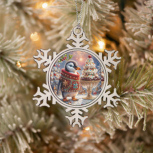 Penguin Sundae Christmas Ornament