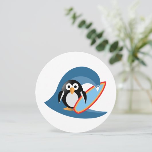 Penguin surfer (Standing Front)