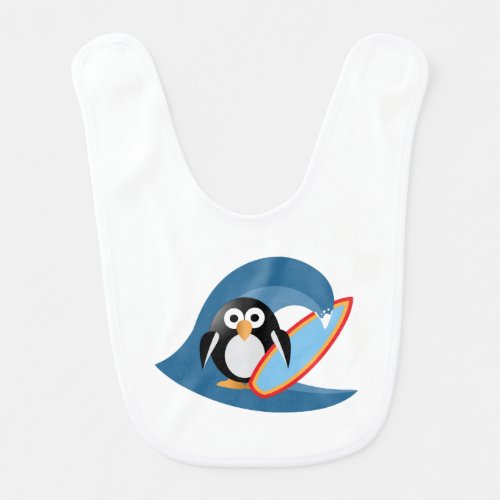 Penguin surfer bib