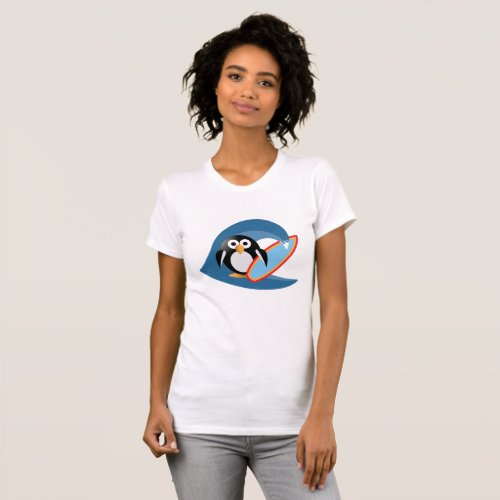 Penguin surfer T_Shirt
